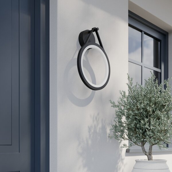 Vanjske Svjetiljka Lucande, Mirco, Crno, Terasa, Metal, Moderan