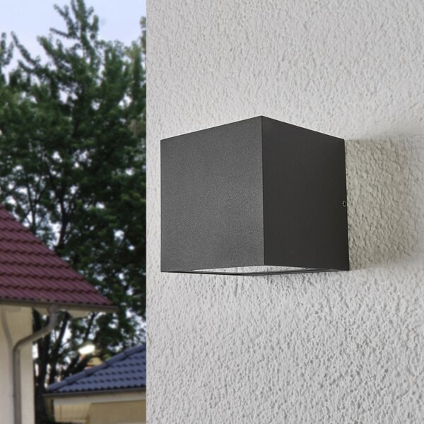 Vanjske Svjetiljka Lucande, Merjem, Sivo, Balkon, Aluminij, Moderan