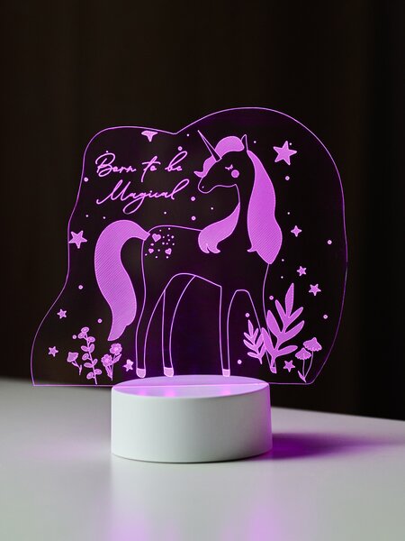 Sinsay - LED lampa s motivom jednoroga i natpisom