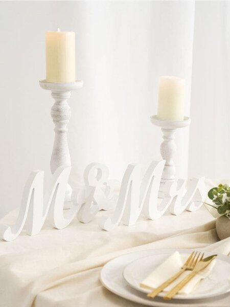 Sinsay - Samostojeća vjenčana dekoracija Mr & Mrs
