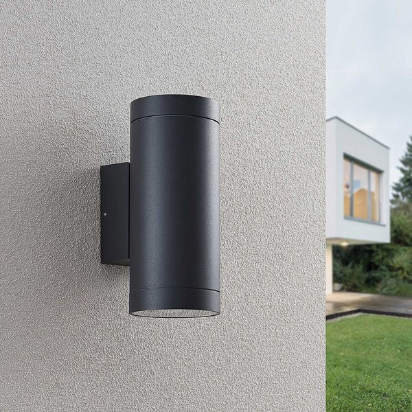 Vanjske Svjetiljka Lucande, Thomke, prigušiv, Sivo, Balkon, Metal, Moderan