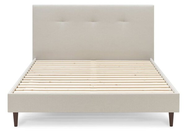 Bež tapecirani bračni krevet s letvicom 180x200 cm Tory - Bobochic Paris