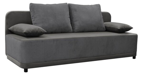 Sofa na razvlačenje Sonta (siva) (s prostorom za odlaganje)