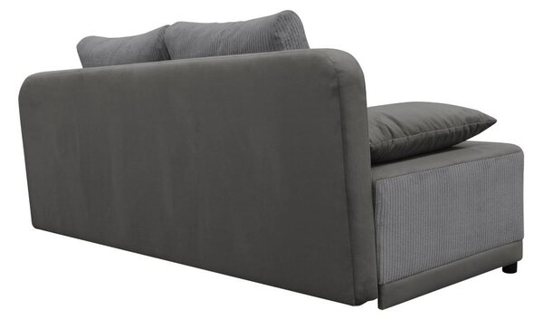 Sofa na razvlačenje Sonta (siva) (s prostorom za odlaganje)