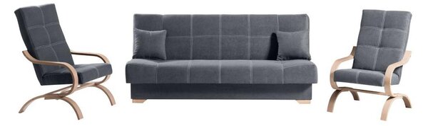 Zondo.hr Sofa na razvlačenje Gona (siva) (s prostorom za odlaganje). 1096924