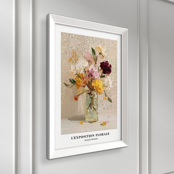 Tiskana slika s okvirom 56x75 cm Sunny Bouquet – Styler