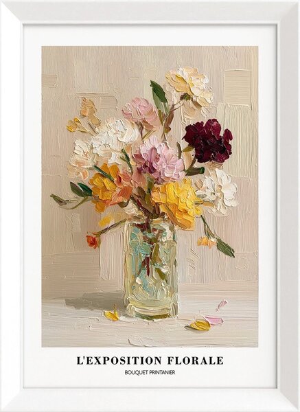 Tiskana slika s okvirom 56x75 cm Sunny Bouquet – Styler