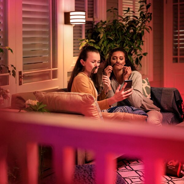 Vanjske Svjetiljka Philips Hue, Philips Hue Lucca, prigušiv, Crno, Metal, Moderan