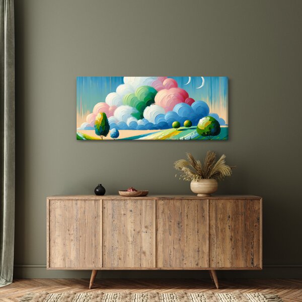 Slika - Krajolik s oblakom (120x50 cm)