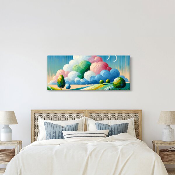 Slika - Krajolik s oblakom (120x50 cm)