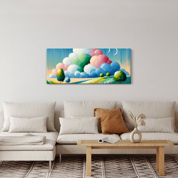 Slika - Krajolik s oblakom (120x50 cm)