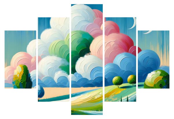 Slika - Krajolik s oblakom (150x105 cm)