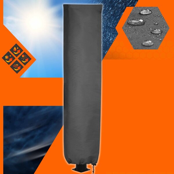 Navlaka za solarni tuš COVER, 220x70 cm, crna Monzana