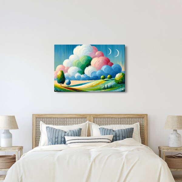 Slika - Krajolik s oblakom (90x60 cm)