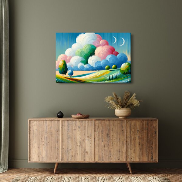 Slika - Krajolik s oblakom (90x60 cm)