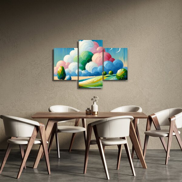 Slika - Krajolik s oblakom (90x60 cm)