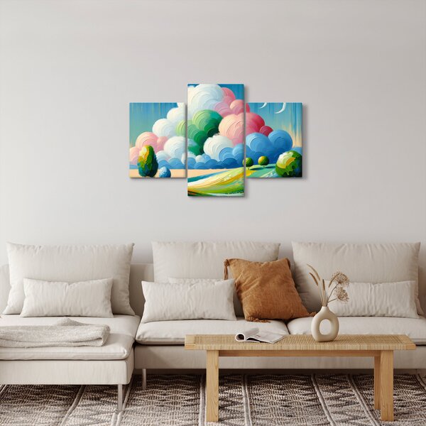 Slika - Krajolik s oblakom (90x60 cm)