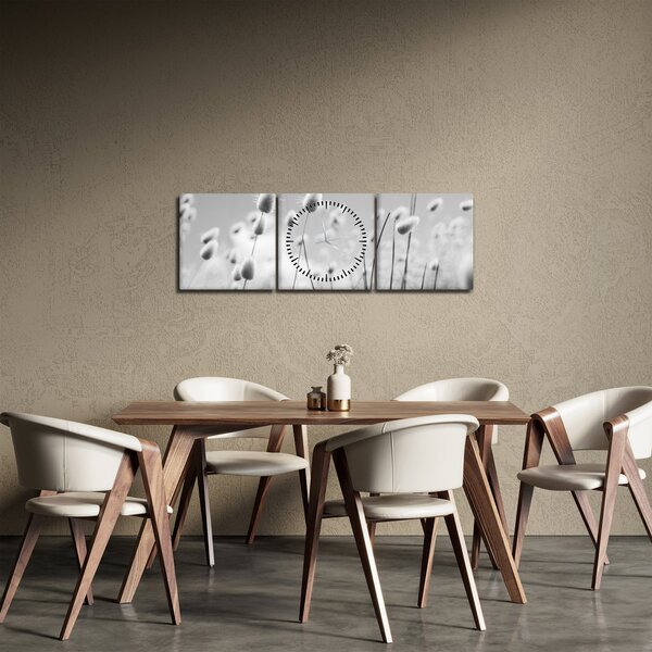 Slika - Boho trava od zečjeg repa (sa satom) (90x30 cm)