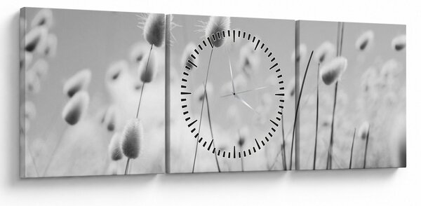 Slika - Boho trava od zečjeg repa (sa satom) (90x30 cm)