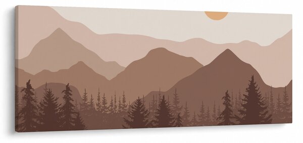 Slika - Smeđe planine N⁰1 (120x50 cm)
