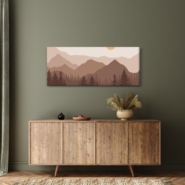 Slika - Smeđe planine N⁰1 (120x50 cm)