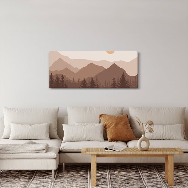 Slika - Smeđe planine N⁰1 (120x50 cm)