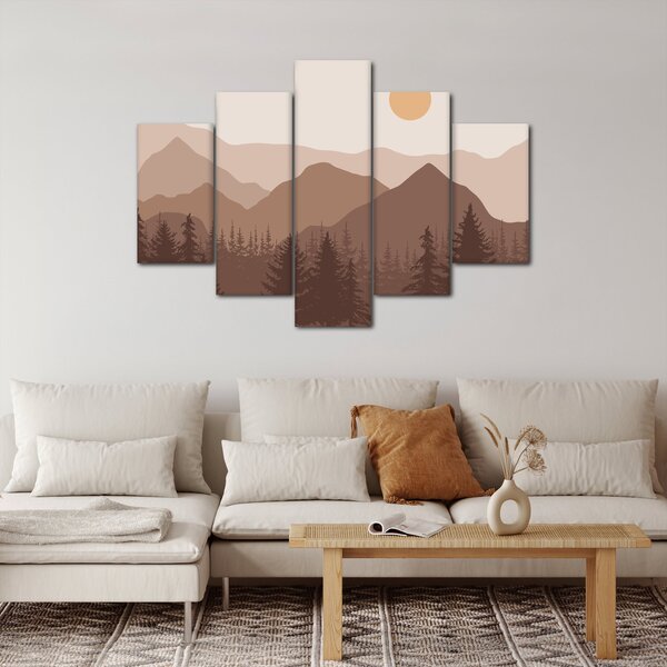 Slika - Smeđe planine N⁰1 (150x105 cm)