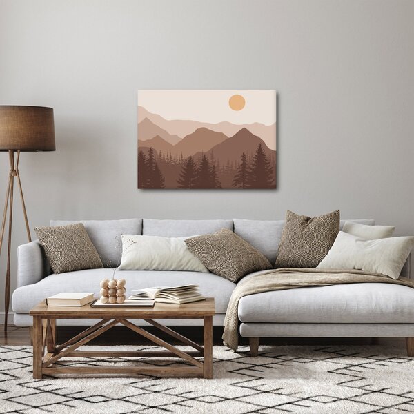 Slika - Smeđe planine N⁰1 (70x50 cm)