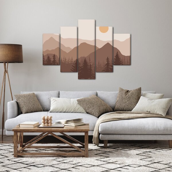 Slika - Smeđe planine N⁰1 (150x105 cm)
