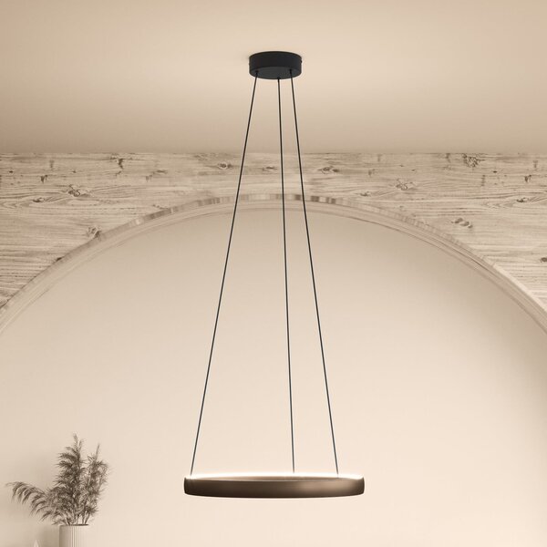 Stars of Light LED viseća lampa Trabuco, zvijezde svjetla, smeđa, Ø 80 cm CCT, prigušiva, Smeđa / hrđa, Dnevni boravak/blagovaonica, Aluminij