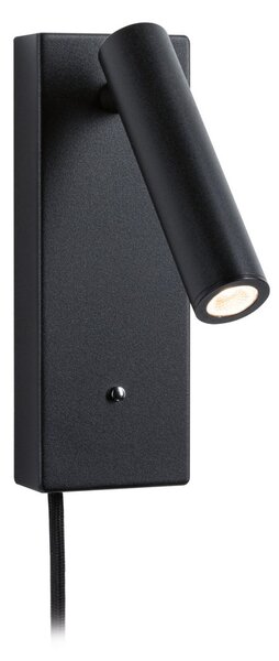 Zidne Svjetiljka Paulmann, Hulda USB, prigušiv, Crno, Spavaća soba, Metal, Moderan