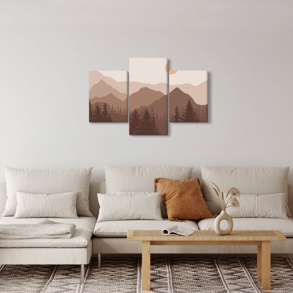 Slika - Smeđe planine N⁰1 (90x60 cm)