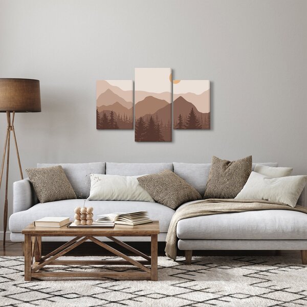 Slika - Smeđe planine N⁰1 (90x60 cm)