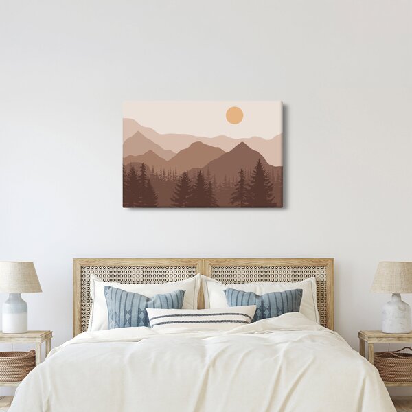 Slika - Smeđe planine N⁰1 (90x60 cm)