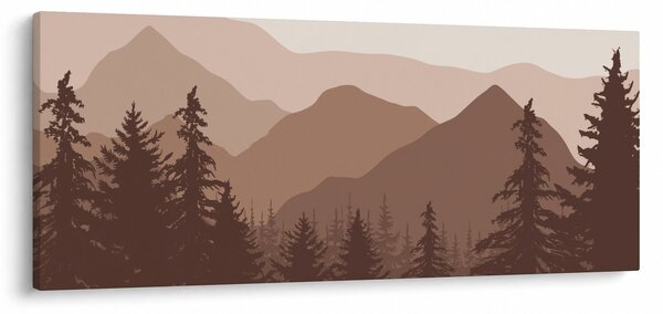 Slika - Smeđe planine N⁰2 (120x50 cm)