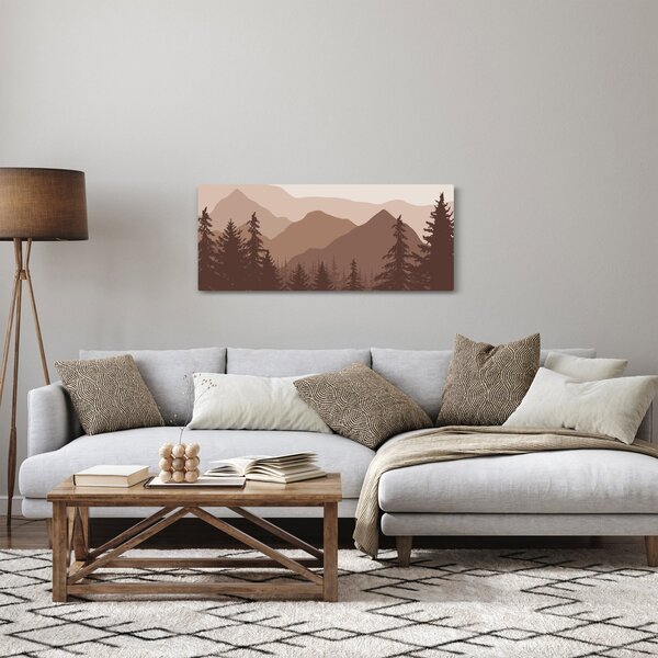 Slika - Smeđe planine N⁰2 (120x50 cm)