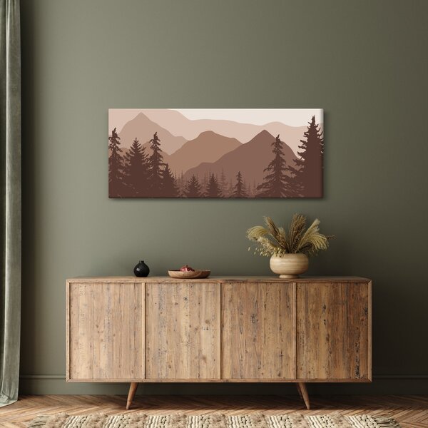 Slika - Smeđe planine N⁰2 (120x50 cm)