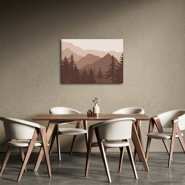 Slika - Smeđe planine N⁰2 (70x50 cm)