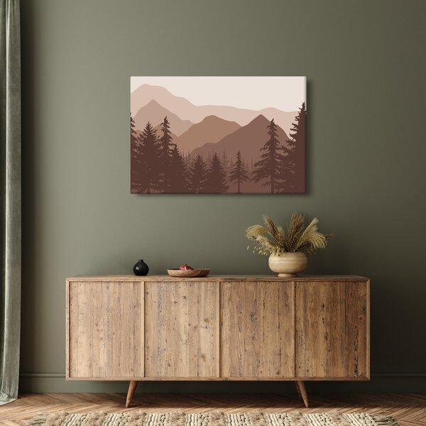 Slika - Smeđe planine N⁰2 (90x60 cm)