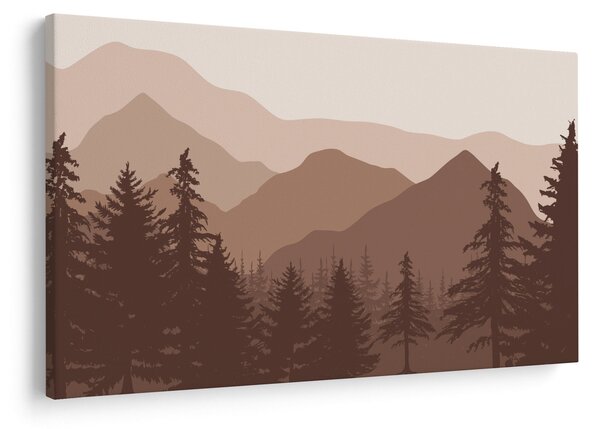 Slika - Smeđe planine N⁰2 (90x60 cm)