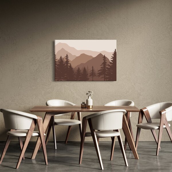 Slika - Smeđe planine N⁰2 (90x60 cm)