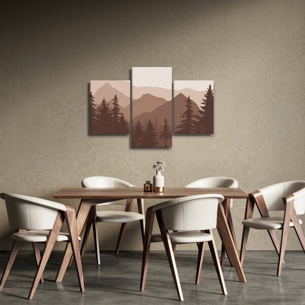 Slika - Smeđe planine N⁰2 (90x60 cm)