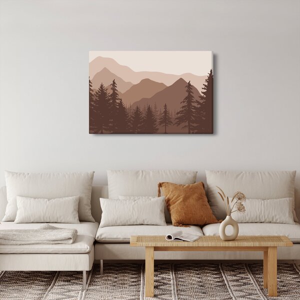 Slika - Smeđe planine N⁰2 (90x60 cm)