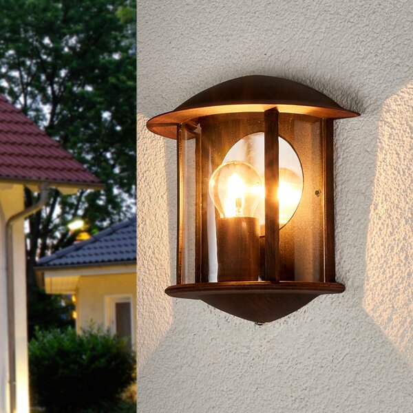 Vanjske Svjetiljka Lindby, Maelis, prigušiv, Smeđa / hrđa, Balkon, Aluminij, Moderan