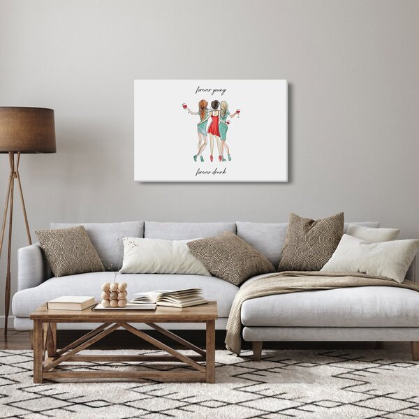 Slika - Zauvijek mlad, zauvijek pijan (90x60 cm)