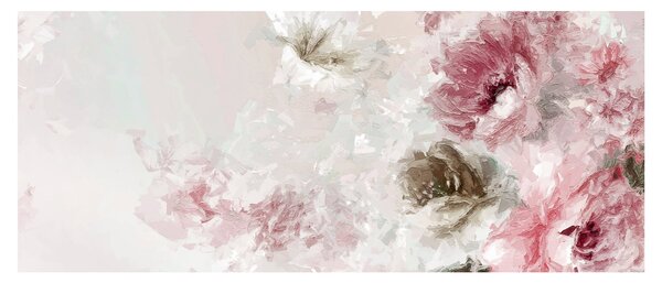 Slika - Slikanje ružičastog cvijeća (120x50 cm)