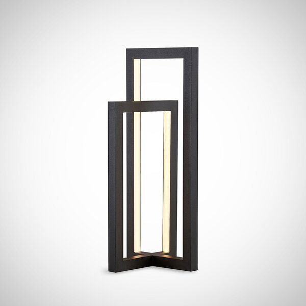 Stolne Lampa Lucande, Hylda, prigušiv, Crno, Dnevna soba, Metal, Moderan