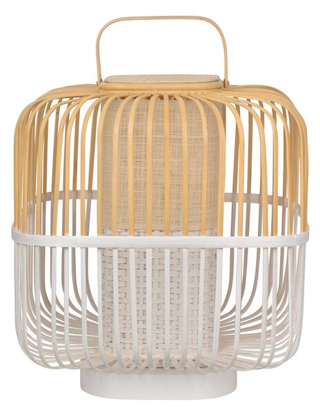 Stolne Lampa Forestier, Bamboo Square M, Bijela, Dnevna soba, Bambus, Dizajn