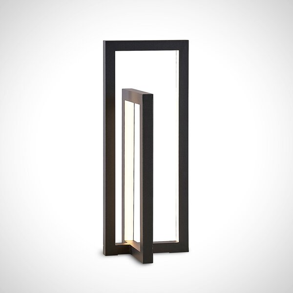 Stolne Lampa Lucande, Hylda, prigušiv, Crno, Dnevna soba, Metal, Moderan