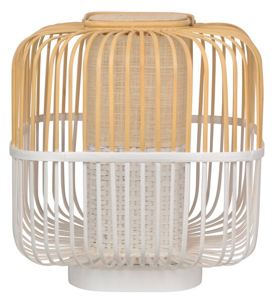 Stolne Lampa Forestier, Bamboo Square M, Bijela, Dnevna soba, Bambus, Dizajn